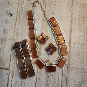 Mid-century vintage Lisner Jewelry set